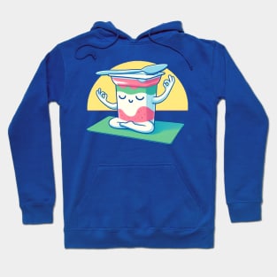 A Yogurt Doing Yoga Hoodie